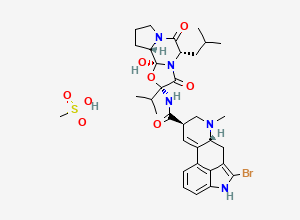 Two-dimensional chemical structure of Bromocriptine Mesilate, CAS 22260-51-1