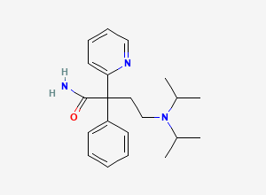 Two-dimensional chemical structure of Disopyramide, CAS 3737-09-5