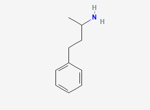 Two-dimensional chemical structure of 3-Amino-1-phenylbutane, CAS 22374-89-6