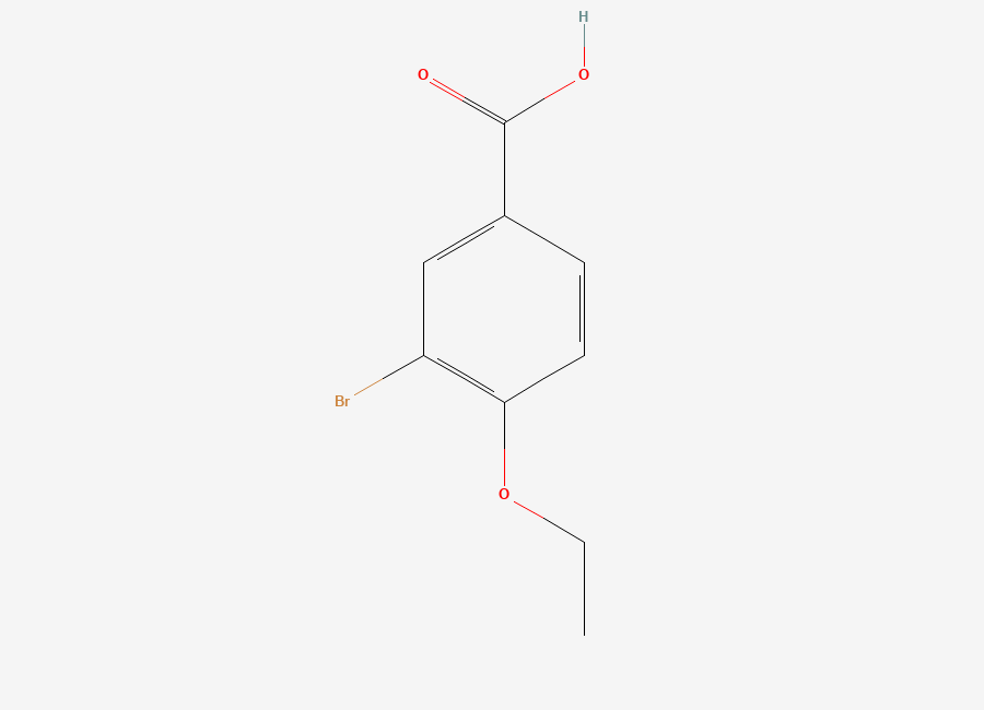 Two-dimensional chemical structure of 3-Bromo-4-ethoxybenzoic acid