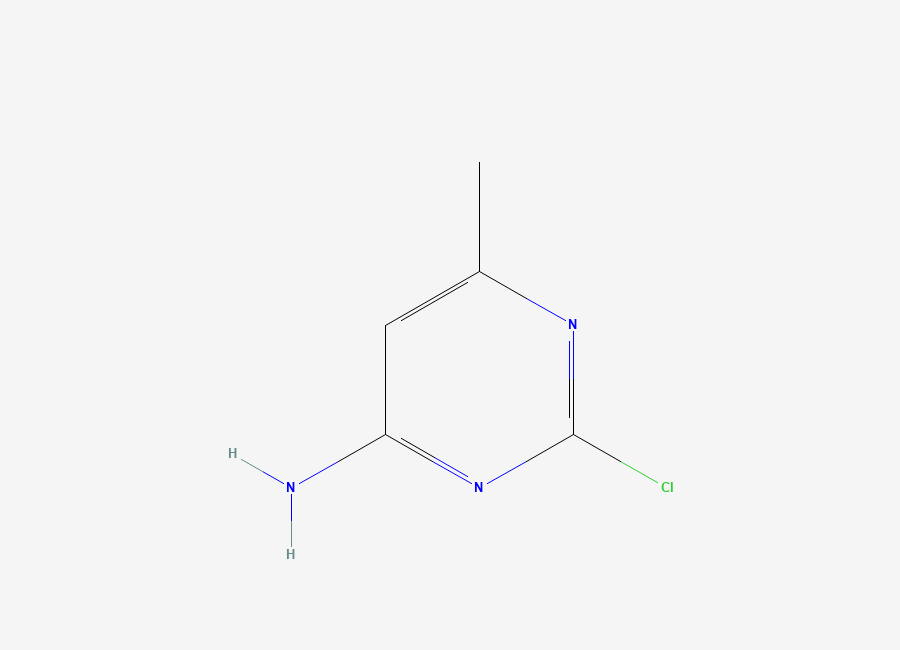 Two-dimensional chemical structure of 2-Chloro-6-methylpyrimidin-4-amine