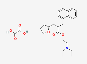 Two-dimensional chemical structure of Naftidrofuryl Oxalate