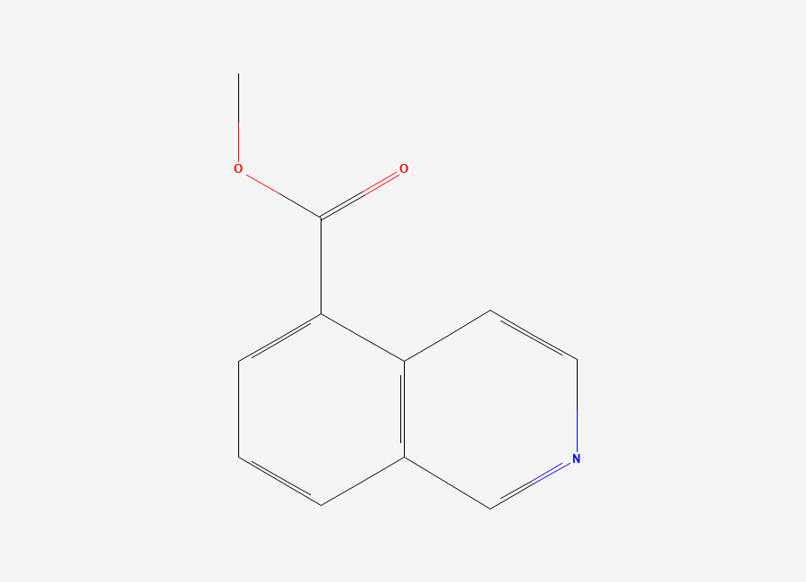 Two-dimensional chemical structure of Methyl isoquinoline-5-carboxylate