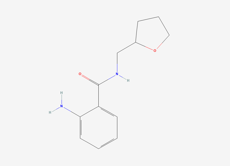 Two-dimensional chemical structure of 2-amino-N-(oxolan-2-ylmethyl)benzamide