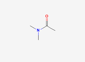 Two-dimensional chemical structure of N,N-Dimethylacetamide, CAS 127-19-5