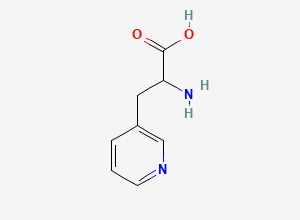 Two-dimensional chemical structure of beta-(3-Pyridyl)-DL-alanine