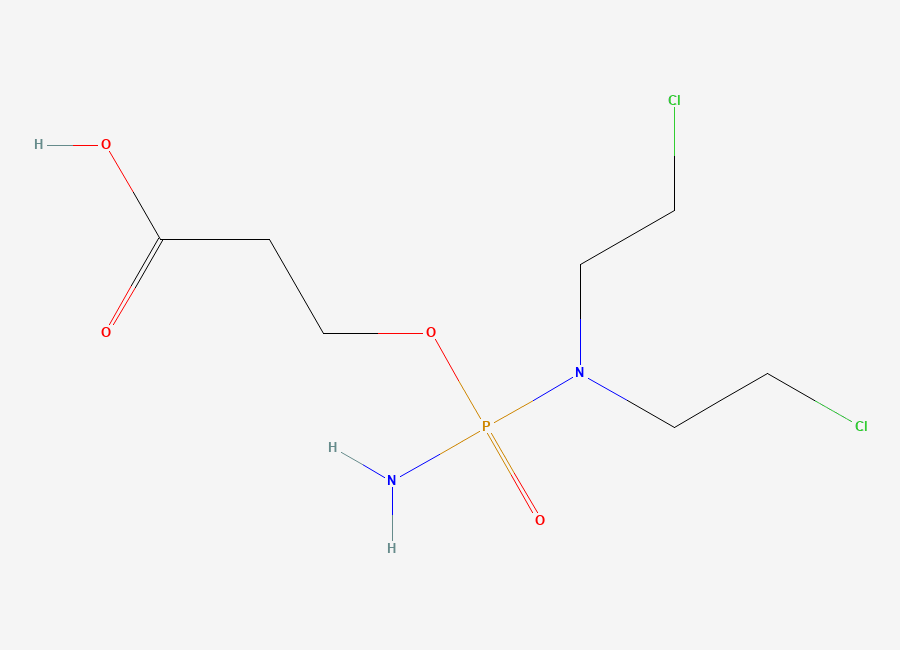 Two-dimensional chemical structure of Carboxyphosphamide, CAS 22788-18-7