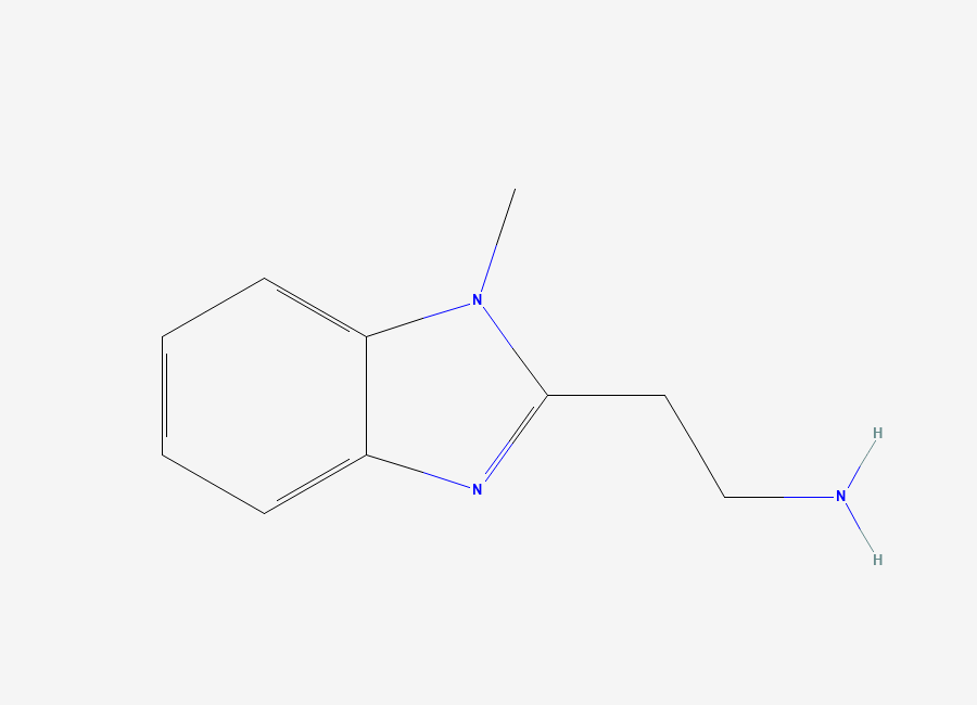 Two-dimensional chemical structure of 2-(1-Methyl-1H-benzoimidazol-2-yl)-ethylamine