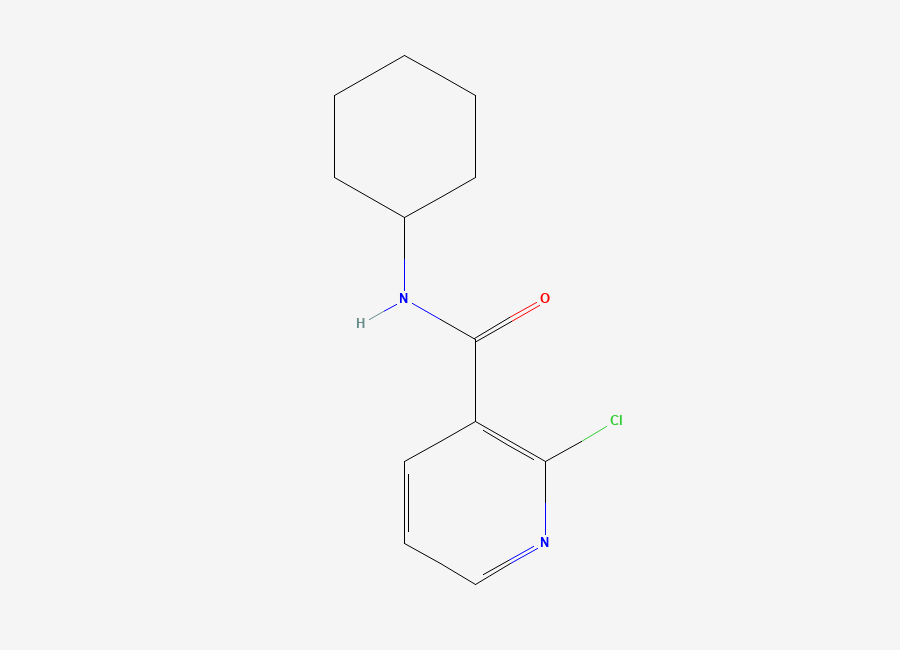 Two-dimensional chemical structure of 2-chloro-N-cyclohexylnicotinamide