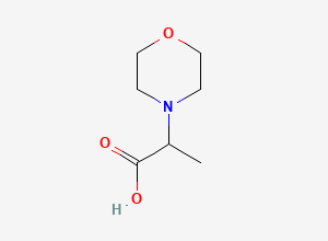 Two-dimensional chemical structure of 2-Morpholin-4-ylpropanoic acid