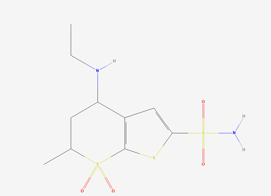 Two-dimensional chemical structure of Dorzolamide EP Impurity B (Free Base)/ Dorzolamide Related Compound B, CAS 120279-90-5