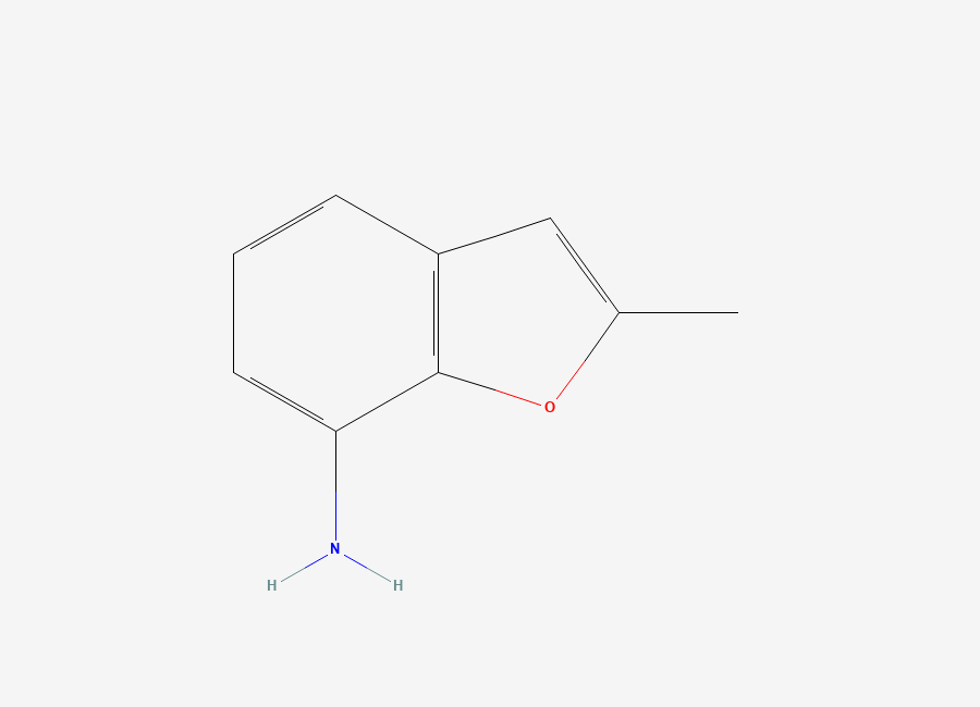 Two-dimensional chemical structure of 2-Methyl-benzofuran-7-ylamine