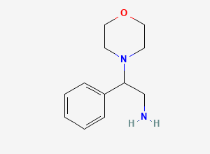 Two-dimensional chemical structure of 2-(Morpholin-4-yl)-2-phenylethan-1-amine