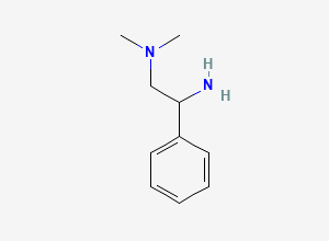 Two-dimensional chemical structure of (2-Amino-2-phenylethyl)dimethylamine