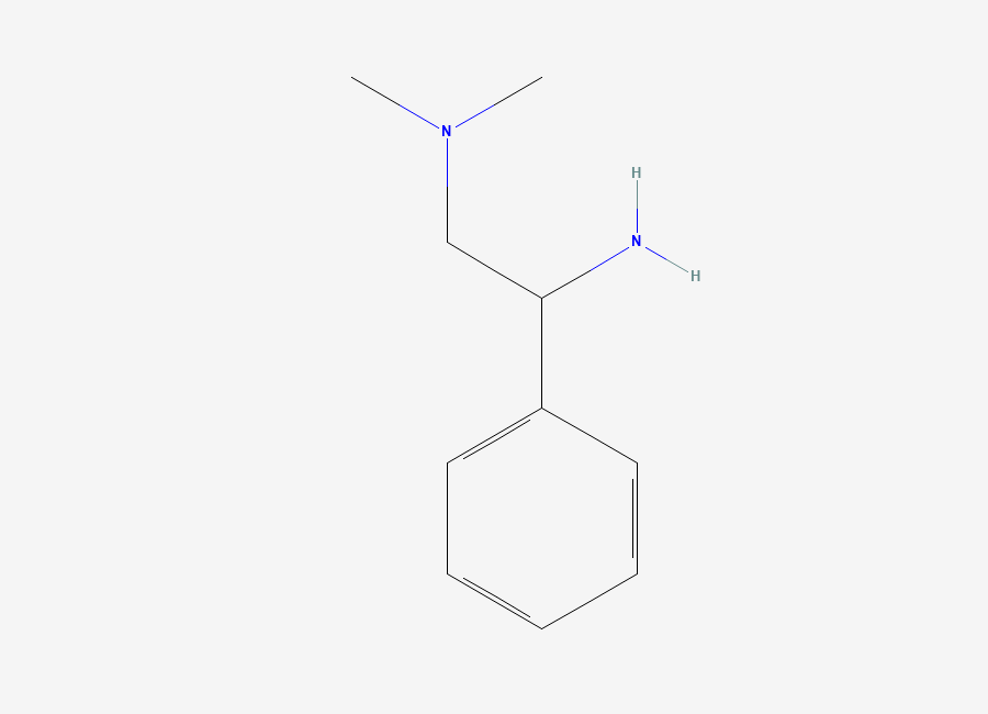 Two-dimensional chemical structure of (2-Amino-2-phenylethyl)dimethylamine