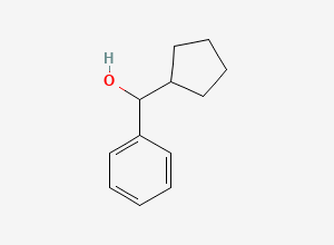 Two-dimensional chemical structure of Cyclopentyl(phenyl)methanol