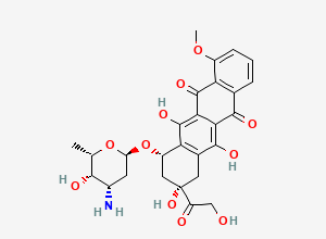 Two-dimensional chemical structure of Epirubicin EP Impurity C / Doxorubicin, CAS 23214-92-8