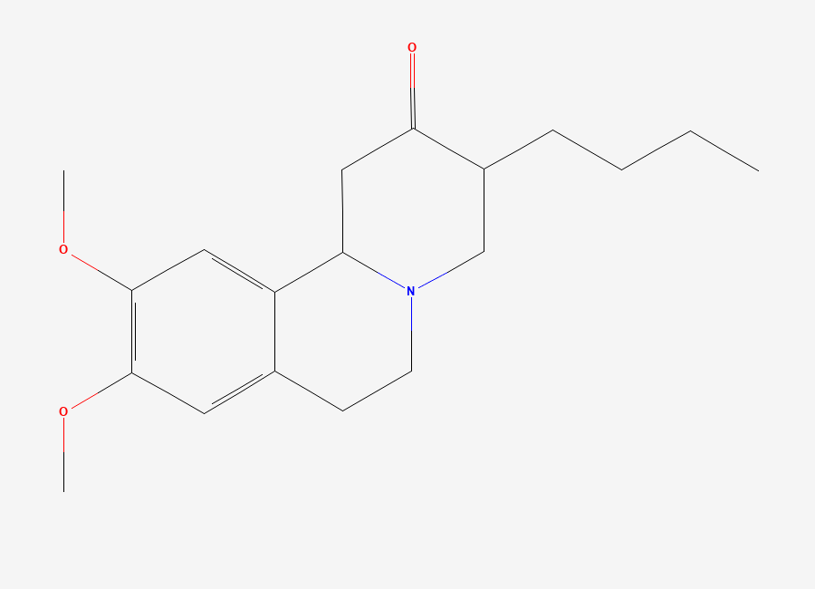 Two-dimensional chemical structure of Tetrabenazine Butyl Impurity