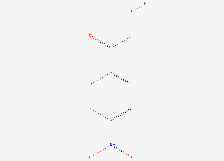 Two-dimensional chemical structure of 2-Hydroxy-1-(4-nitrophenyl)ethanone