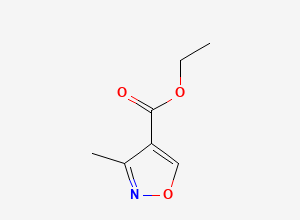 Two-dimensional chemical structure of Ethyl 3-methylisoxazole-4-carboxylate, CAS 20328-15-8