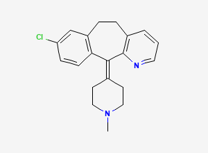 Two-dimensional chemical structure of Loratadine EP Impurity G, CAS 38092-89-6