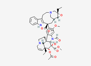 Two-dimensional chemical structure of Formyl-leurosine