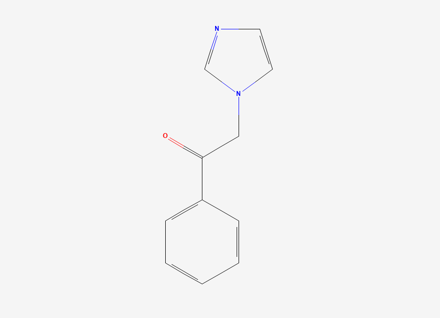 Two-dimensional chemical structure of 2-(1H-Imidazol-1-yl)-1-phenylethanone