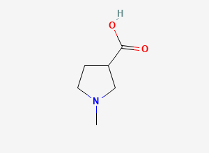 Two-dimensional chemical structure of 1-Methylpyrrolidine-3-carboxylic acid