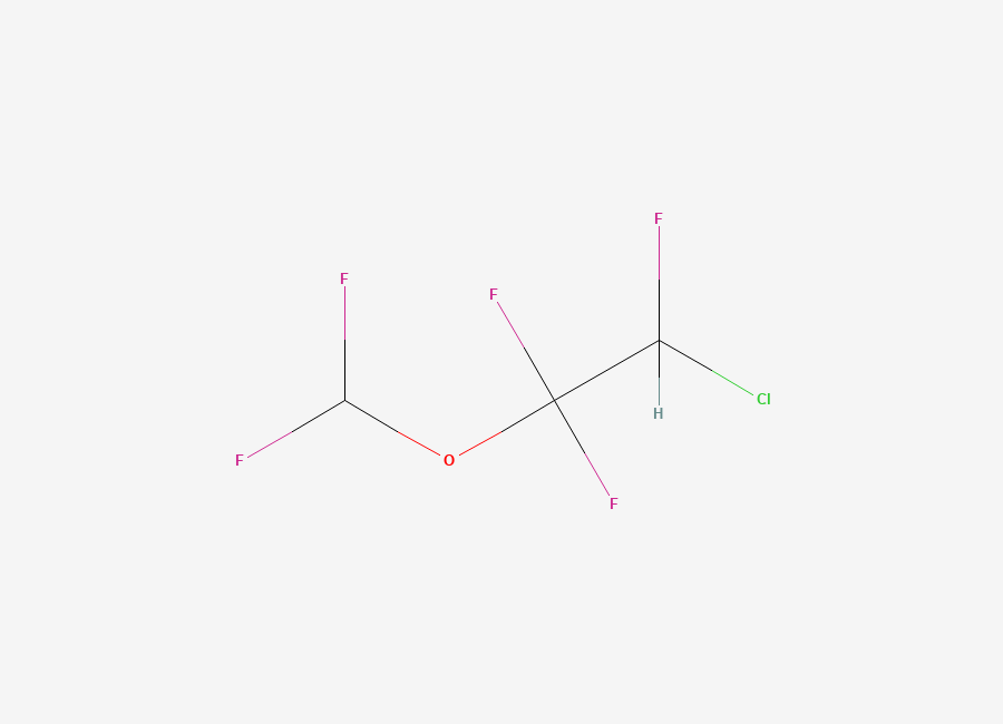 Two-dimensional chemical structure of Enflurane