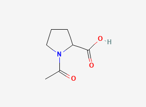 Two-dimensional chemical structure of DL-Acetylproline