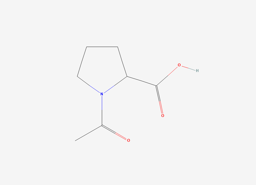 Two-dimensional chemical structure of DL-Acetylproline