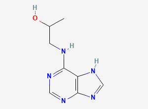 Two-dimensional chemical structure of 1-(9H-purin-6-ylamino)propan-2-ol