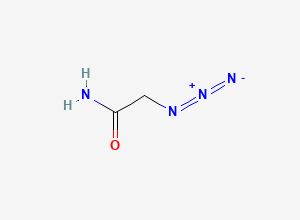 Two-dimensional chemical structure of Azidoacetamide, CAS 1816-91-7