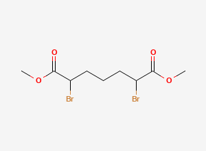 Two-dimensional chemical structure of Dimethyl 2,6-dibromoheptanedioate
