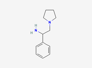 Two-dimensional chemical structure of 1-Phenyl-2-pyrrolidinylethylamine