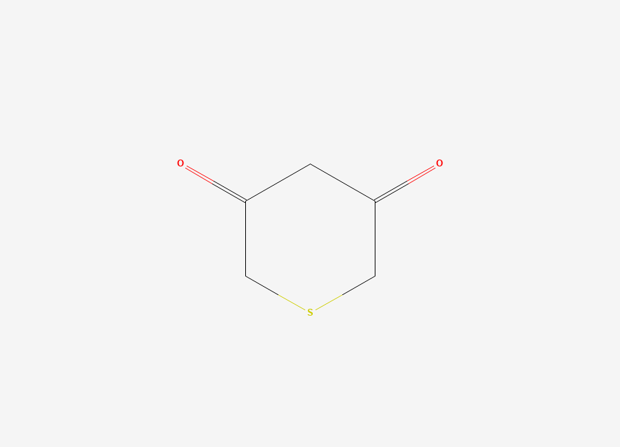 Two-dimensional chemical structure of Thiane-3,5-dione