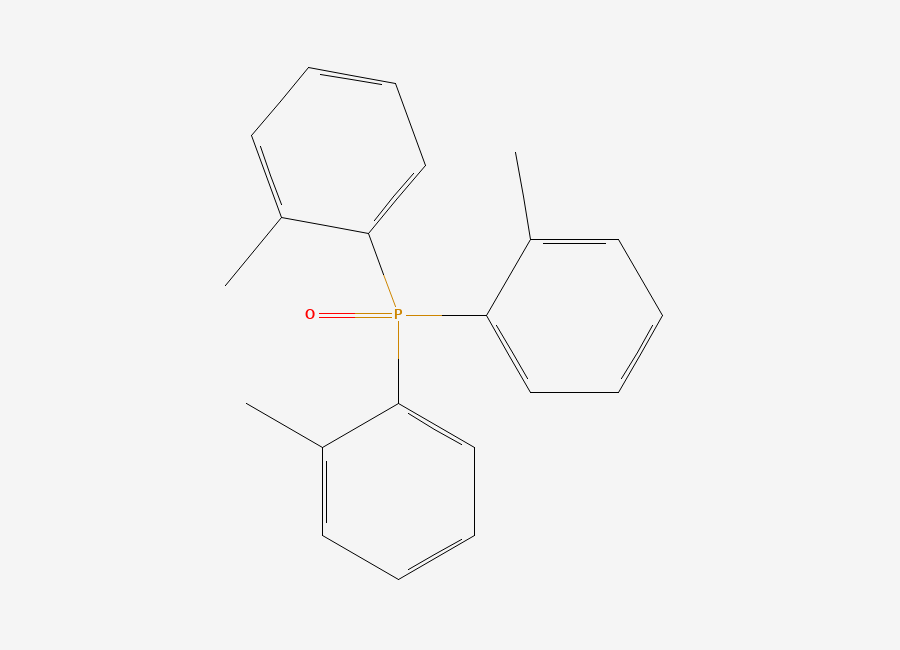Two-dimensional chemical structure of Tri-o-tolylphosphine oxide