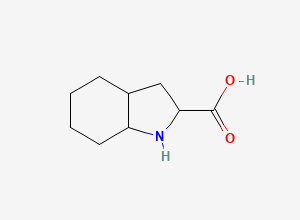 Two-dimensional chemical structure of Octahydroindole-2-carboxylic acid