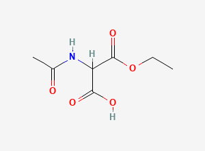Two-dimensional chemical structure of 2-Acetamido-3-ethoxy-3-oxopropanoic acid