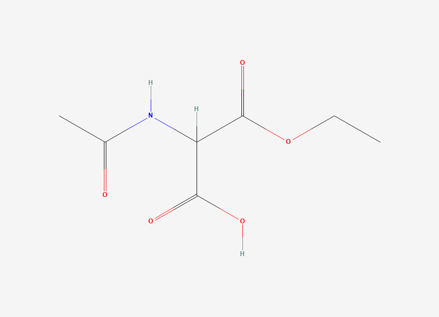 Two-dimensional chemical structure of 2-Acetamido-3-ethoxy-3-oxopropanoic acid