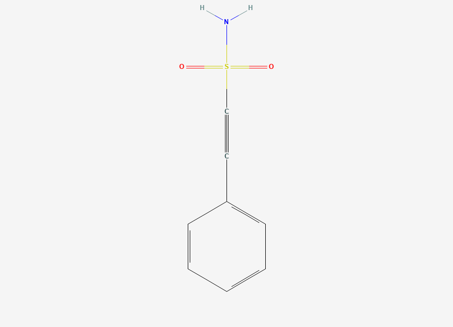 Two-dimensional chemical structure of 2-Phenylethynesulfonamide