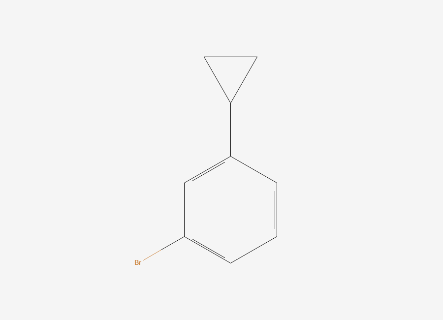 Two-dimensional chemical structure of 1-Bromo-3-cyclopropylbenzene