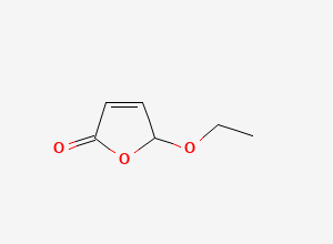 Two-dimensional chemical structure of 5-Ethoxy-5H-furan-2-one
