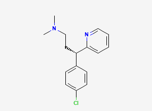 Two-dimensional chemical structure of Dexchlorpheniramine, CAS 25523-97-1