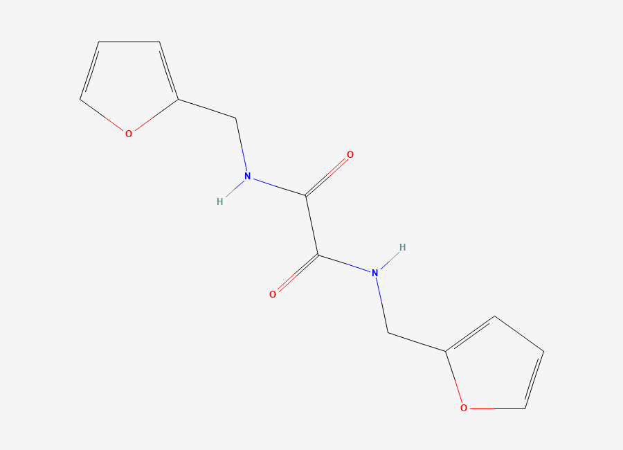 Two-dimensional chemical structure of N,N'-Difurfuryloxamide