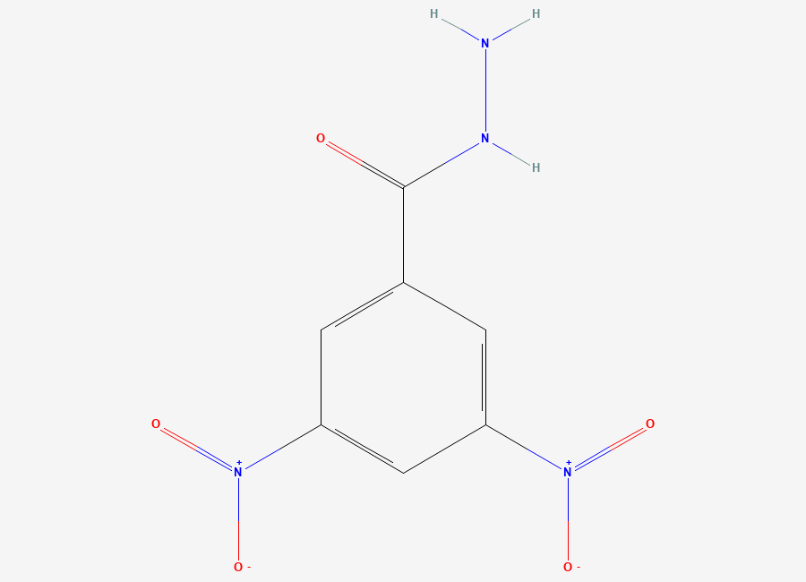 Two-dimensional chemical structure of 3,5-Dinitrobenzohydrazide