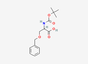 Two-dimensional chemical structure of 3-(Benzyloxy)-2-((tert-butoxycarbonyl)amino)propanoic acid