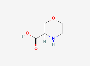 Two-dimensional chemical structure of 3-Morpholinecarboxylic acid
