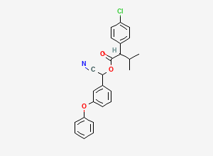Two-dimensional chemical structure of Fenvalerate, CAS 51630-58-1