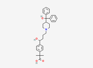 Two-dimensional chemical structure of Fexofenadine, CAS 83799-24-0